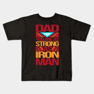 Iron Man Dad Kids T-Shirt